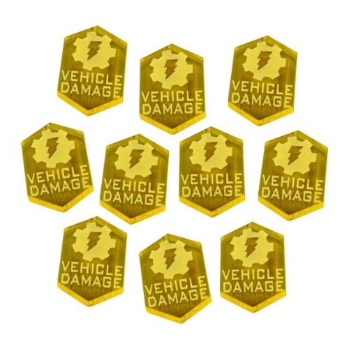 Vehicle Damage Tokens for Star Wars: Legion, Transparent Yellow (10)